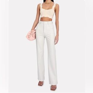 ALC Christopher Vegan Leather Straight-Leg Pants - Size 2